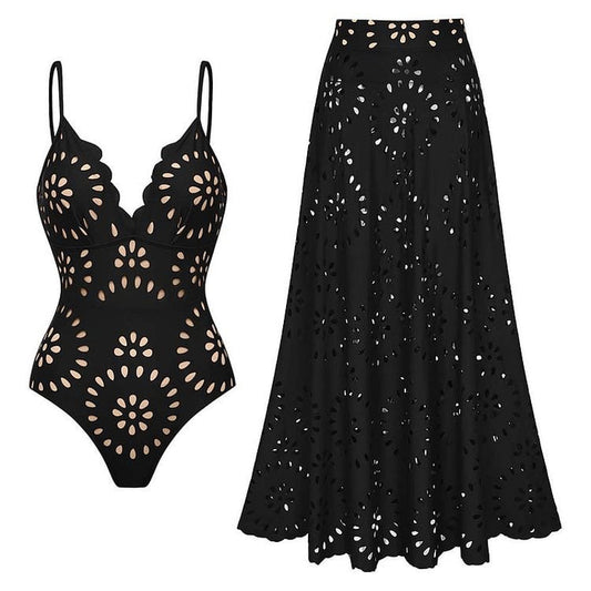 Vyxen Swimsuit Set - Black