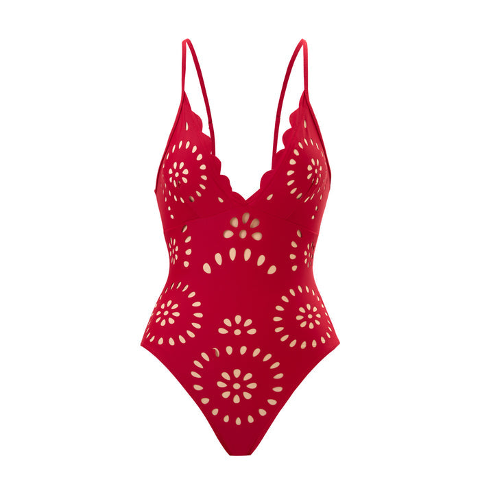 Vyxen Swimsuit Set - Red
