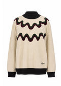 Wave Knit | Cream & Green
