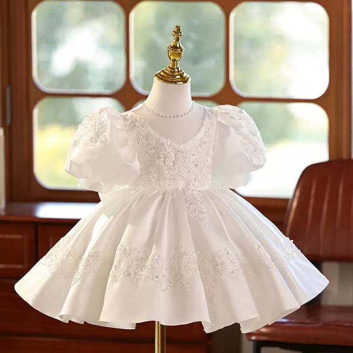 White Girl Dress Pearl Necklace for Pageant Birthday Party J423