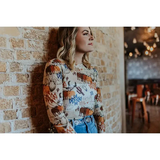 Wild West Mesh Top