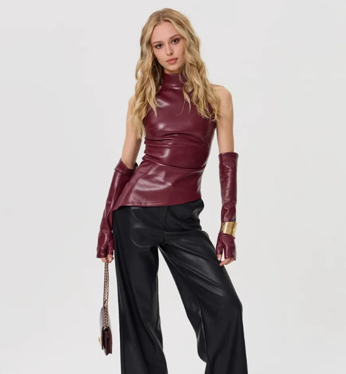Winnolla Top - Maroon