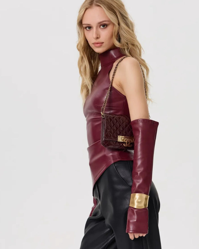 Winnolla Top - Maroon