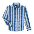 Wrangler Checotah Blue Long Sleeve Shirt