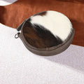 Wrangler Genuine Hair On Cowhide Circular Coin Pouch Bag Charm