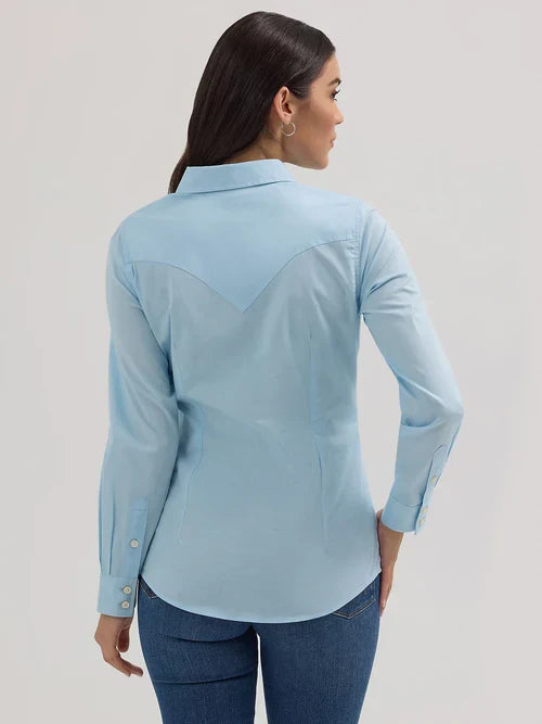 Wrangler Retro® Long Sleeve Solid Shirt
