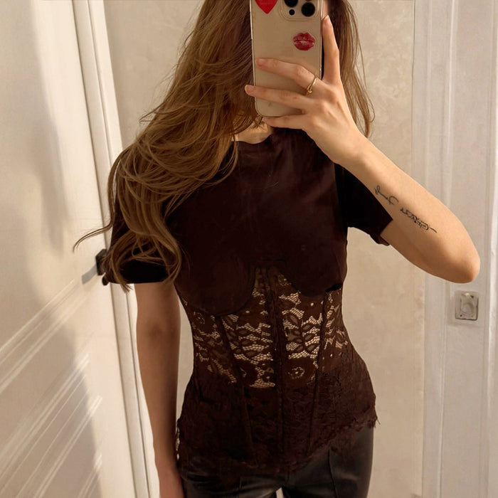 Xamira Top - Brown