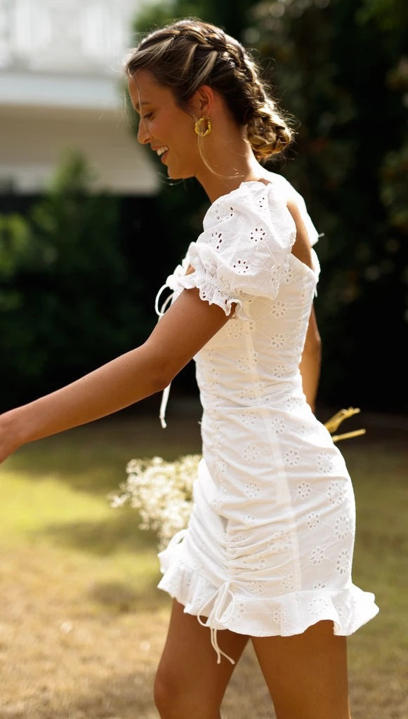 Yuna Mini Dress - White