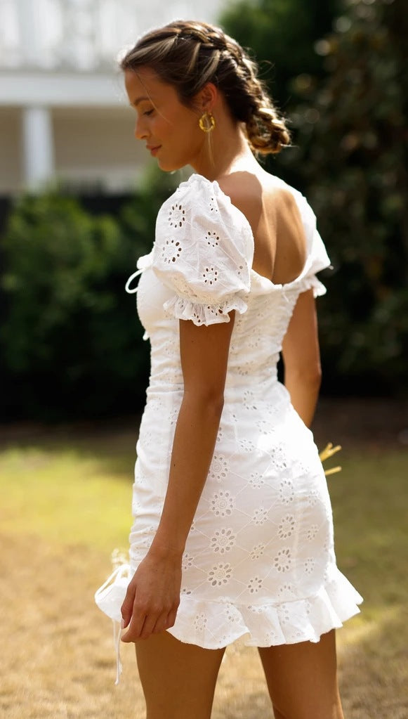 Yuna Mini Dress - White
