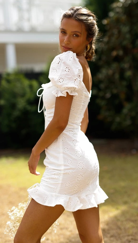 Yuna Mini Dress - White