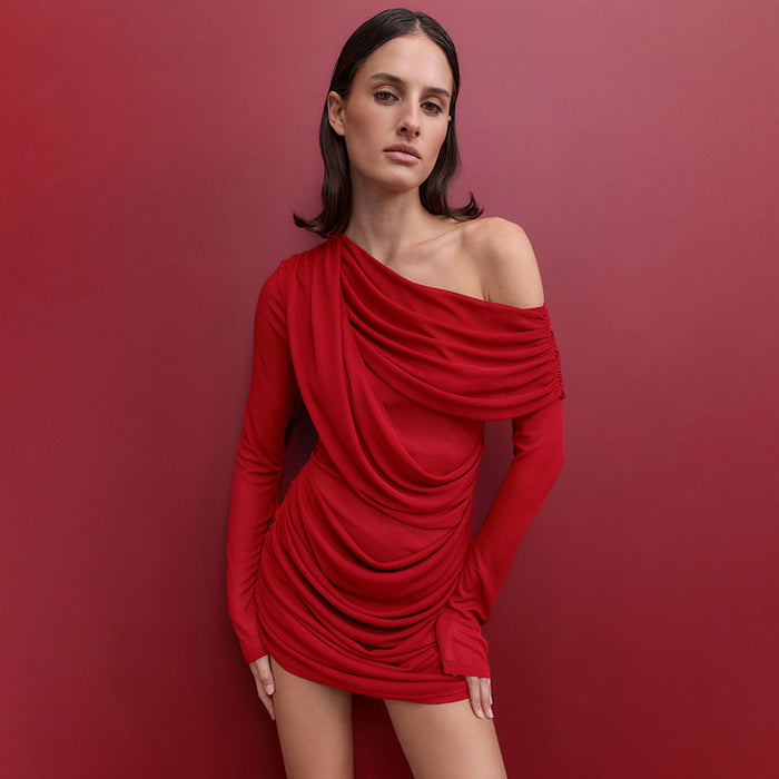 Zafira Mini Dress - Red