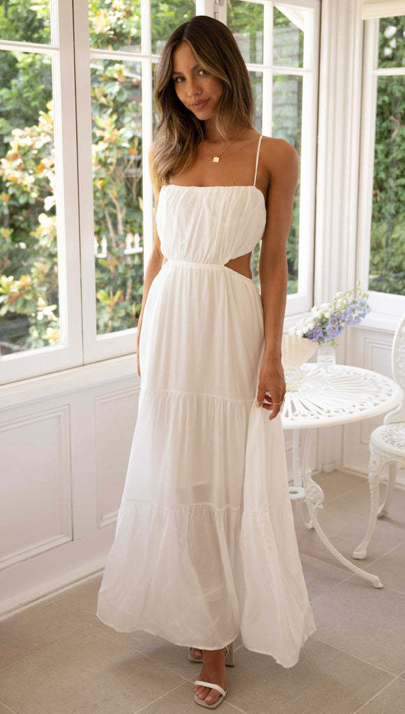 Zila Maxi Dress - White